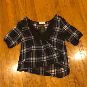 Plaid blouse•Abercrombie kids
